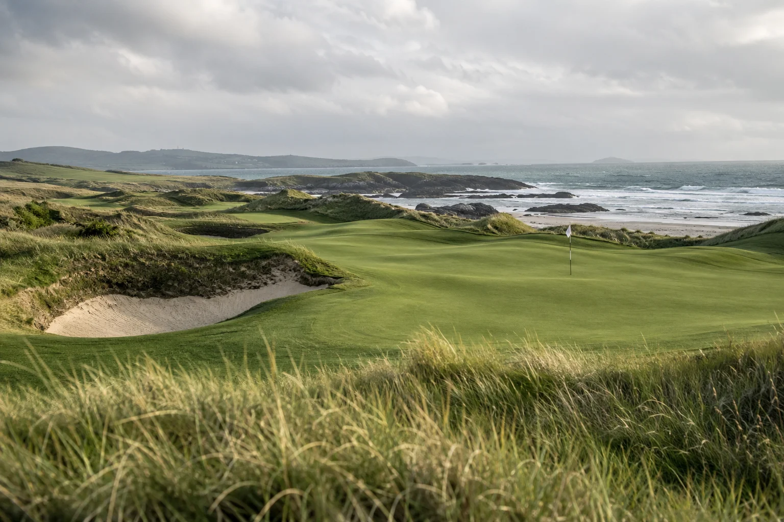 Parcours de golf côtier, visuel généré